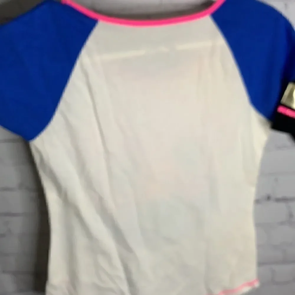 Justice Sparkles & Sequins Blue Pink Shirt Lot 12